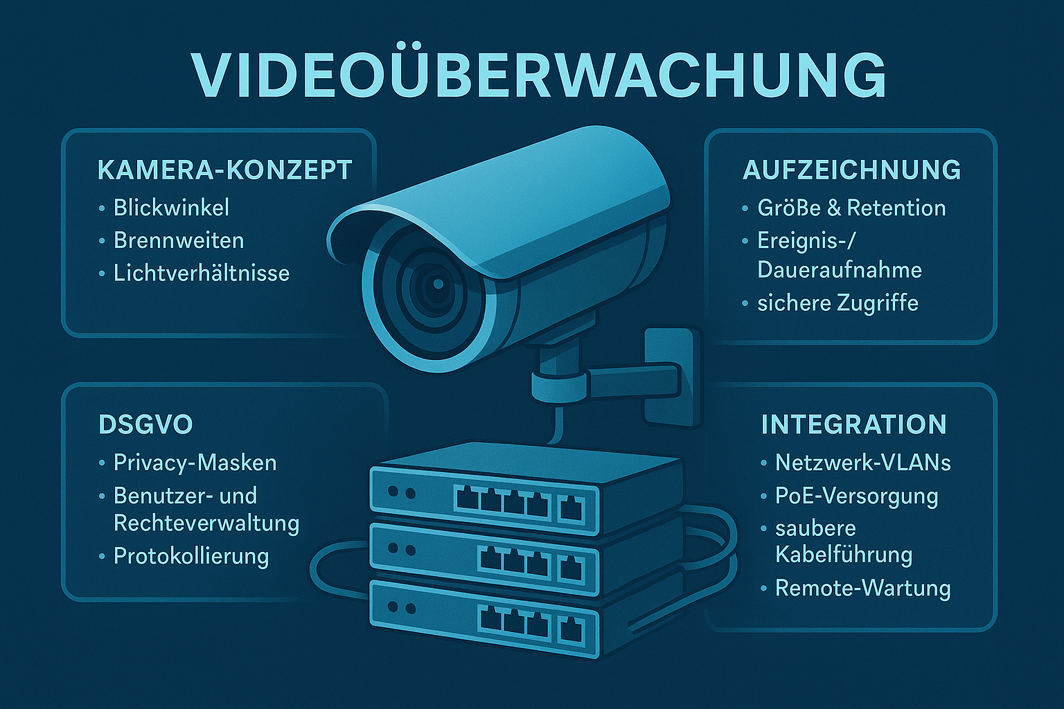 Überwachungskamera im Außenbereich