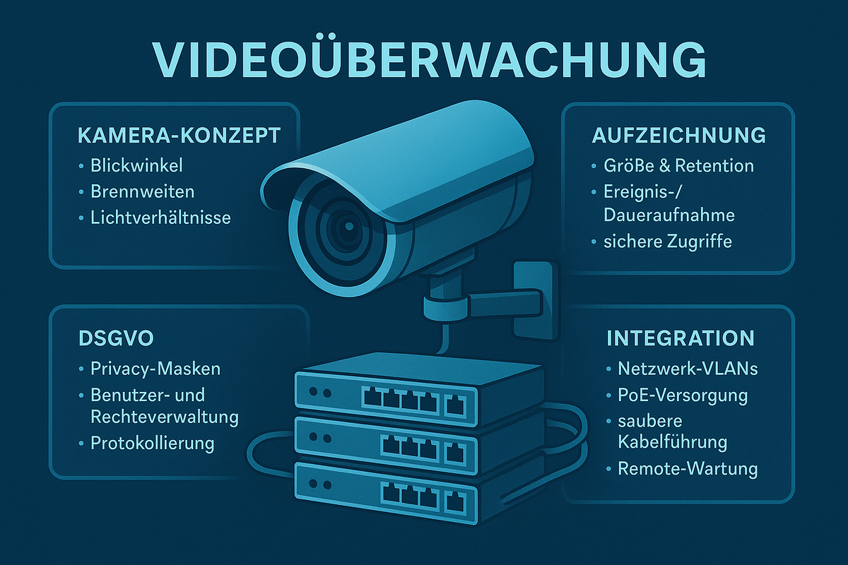 Symbolbild: Überwachungskamera im Außenbereich